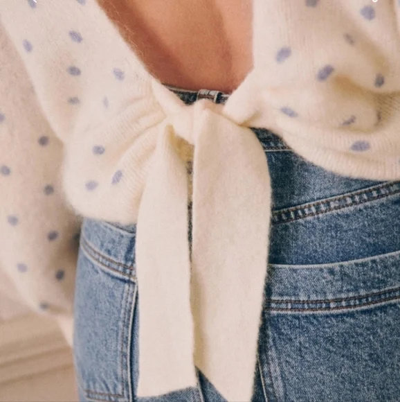 Sezane Pull Alban jumper sweater Wool mohair NWT size XS - Picture 4 of 14